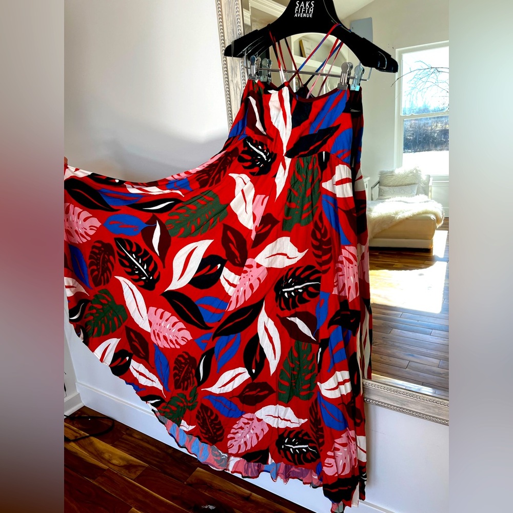 Rachel Pally Size Small Orange Floral Sundress